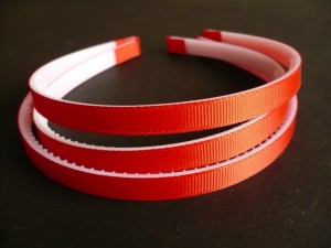 1/047E-1,10 Opaska czerwona rypsowa