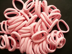 5/166C-0,30 Gumki silikonowe jasno różowe - 4 cm