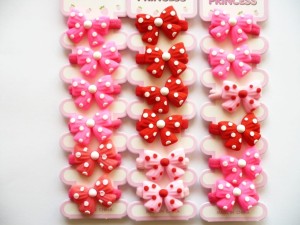 11/029A-0,35 Ozdoba na frotce - kokardka 6 szt.