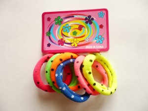 5/168W-0,20 Gumki w kropki 3,5 cm - 6 szt.