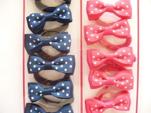 10/101-0,80 Kokardka na frotce-gumce 12 szt.