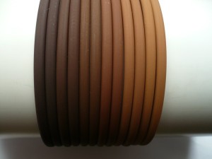 1/033C-1,30 Opaski kauczukowe - brąz - 6 szt.