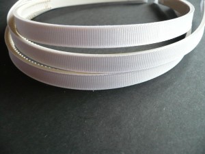 1/047B-1,10 Opaska rypsowa biała