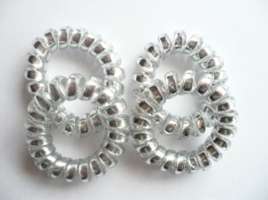 5/247A-0,95 Gumka spiralka srebrna