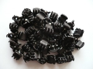 3/411-0,28 Krabiki kauczukowe mini czarne