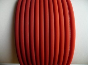 1/033N-1,30 Opaski kauczukowe czerwone - 6 szt.