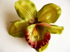 7/097-4,00 Storczyk zielony na wsuwce