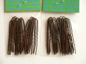 4/019B-2,50 Szpilki krótkie brązowe