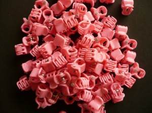 3/440-0,10 Krabiki mini jasny róż