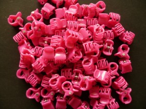 3/441-0,16 Krabiki mini - ciemny róż