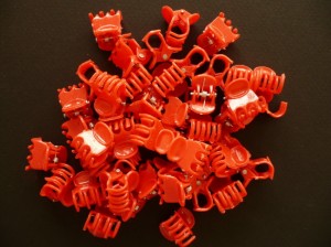 3/428-0,12 Krabiki ciemno  czerwone