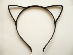 1/122-2,50 Opaska czarna z uszami